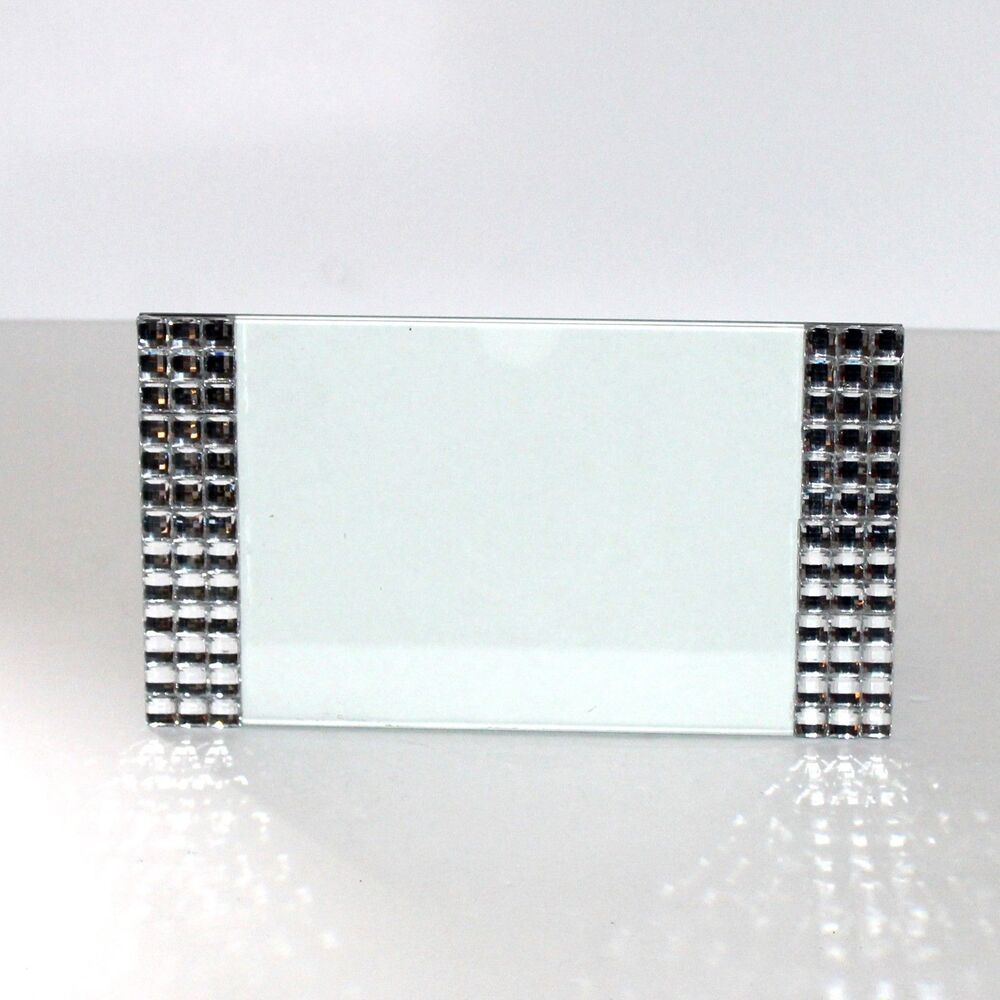 SixTrees Crystal Rhinestone Glass Photo picture Frame modern glam 7x5